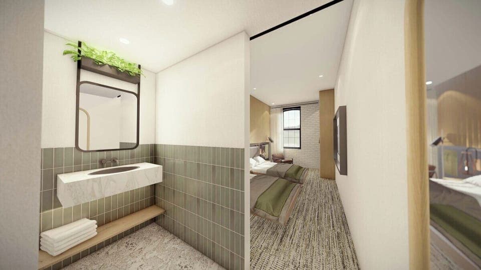 Standard Room, 2 Queen Beds | Laptop workspace, blackout drapes, free WiFi, bed sheets