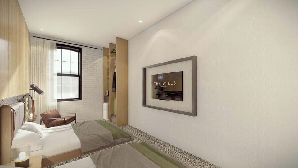 Standard Room, 2 Queen Beds | Laptop workspace, blackout drapes, free WiFi, bed sheets