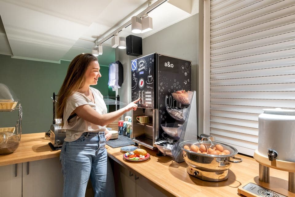 Daily buffet breakfast (EUR 12.50 per person)