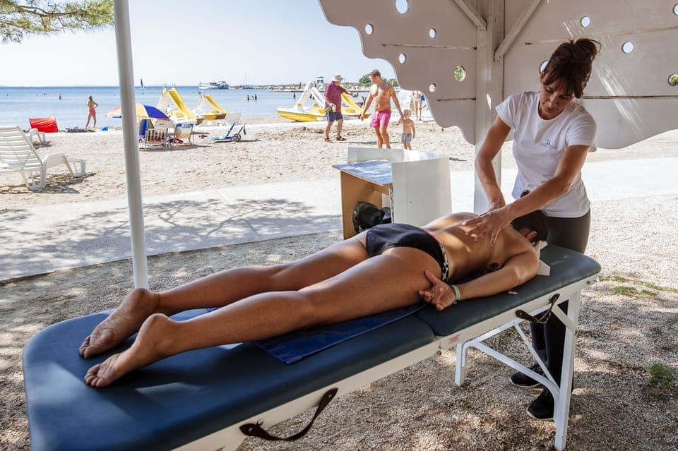 Beach massages, manicures and pedicures