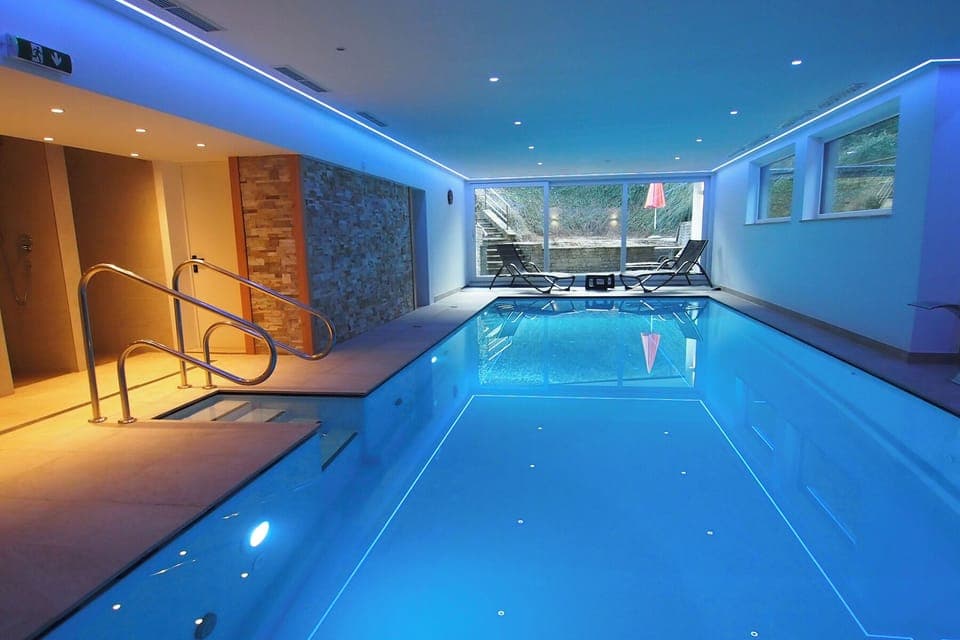 Indoor pool, open 6:30 AM to 9 PM, sun loungers