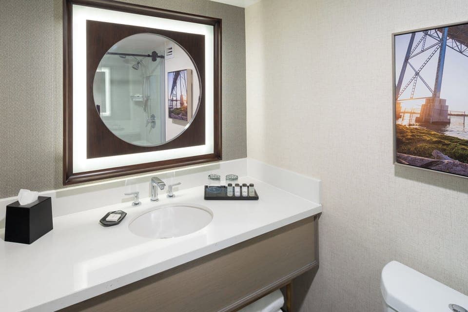 Free toiletries, hair dryer, towels