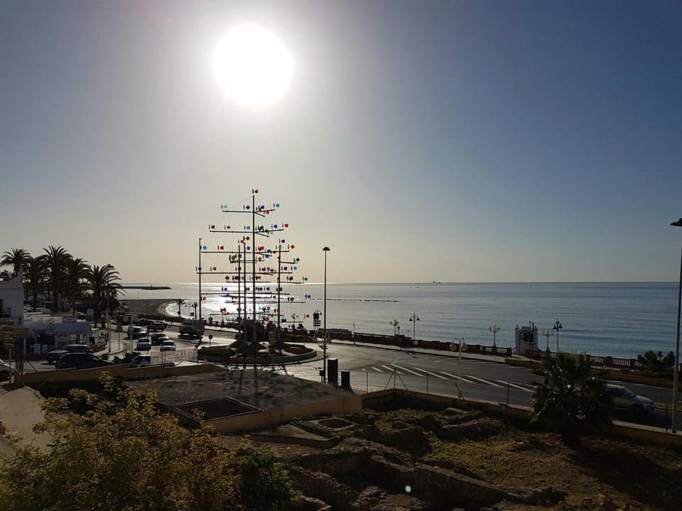 Sun loungers, beach umbrellas