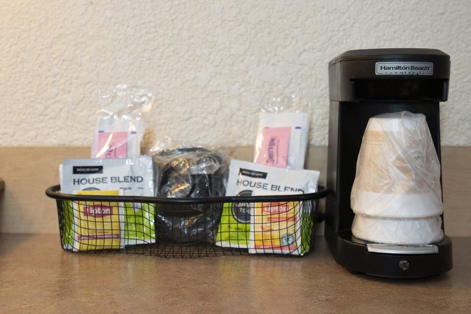 In-room safe, desk, blackout drapes, free cribs/infant beds