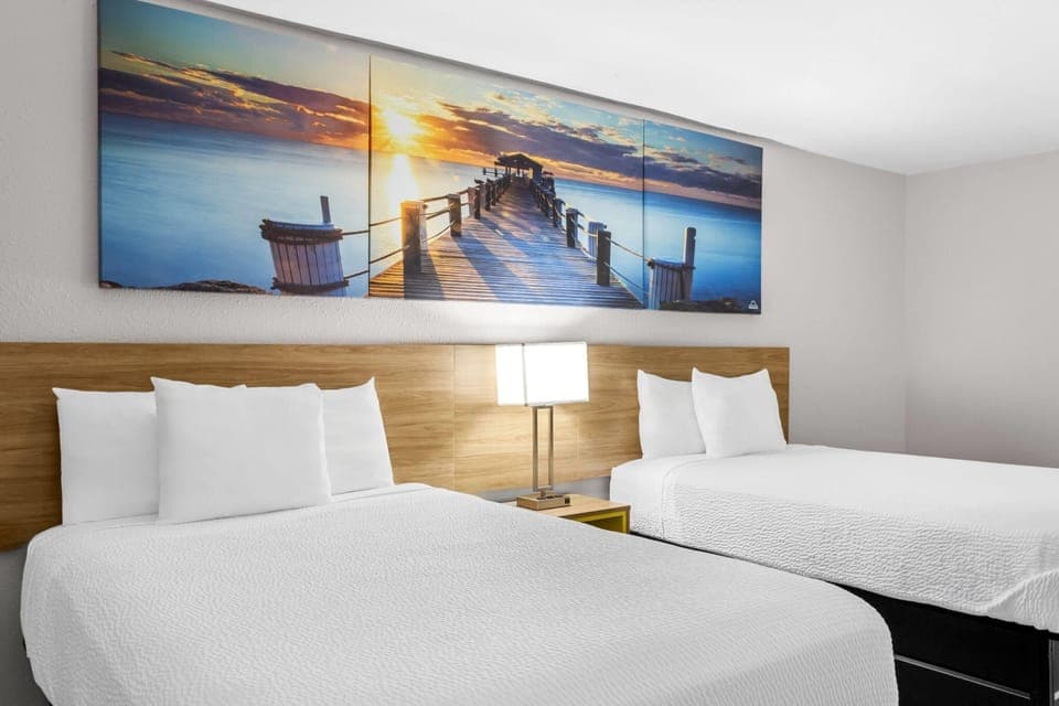 Room, 2 Double Beds, Non Smoking, Refrigerator | Individually furnished, desk, iron/ironing board, rollaway beds