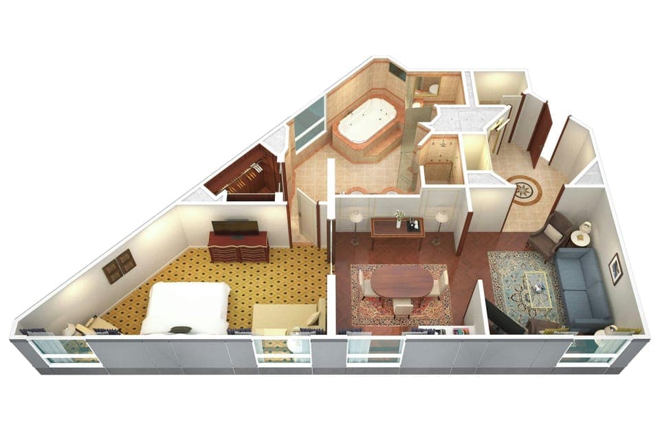 Suite, 1 Bedroom | Egyptian cotton sheets, premium bedding, down comforters, pillowtop beds