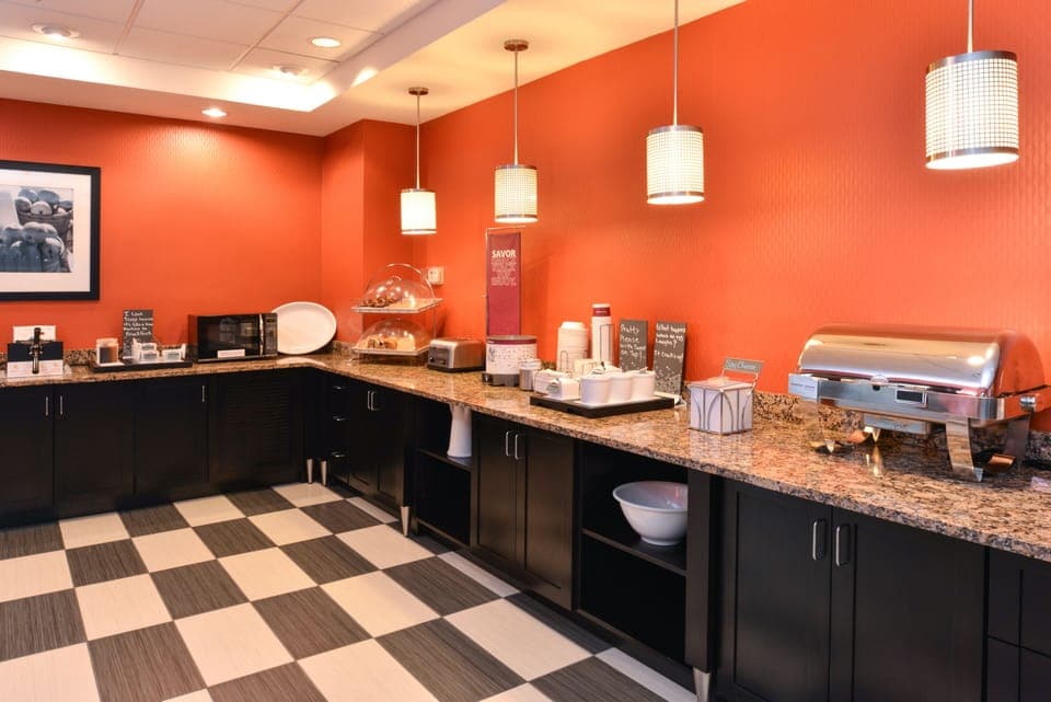 Free daily buffet breakfast