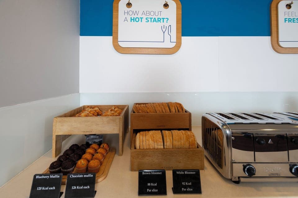 Free daily buffet breakfast