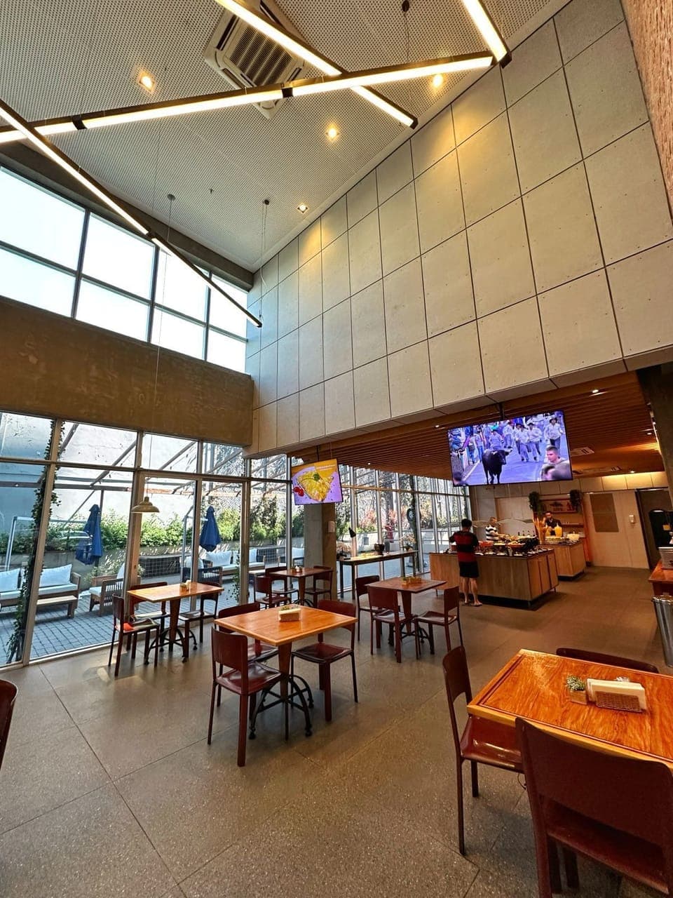 Breakfast served, local cuisine