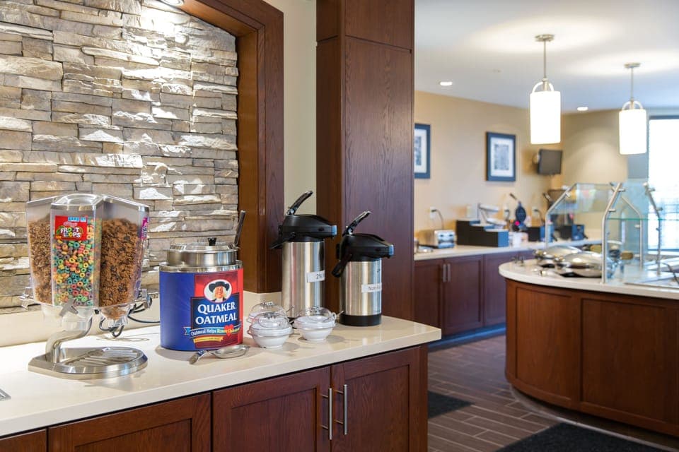 Free daily buffet breakfast