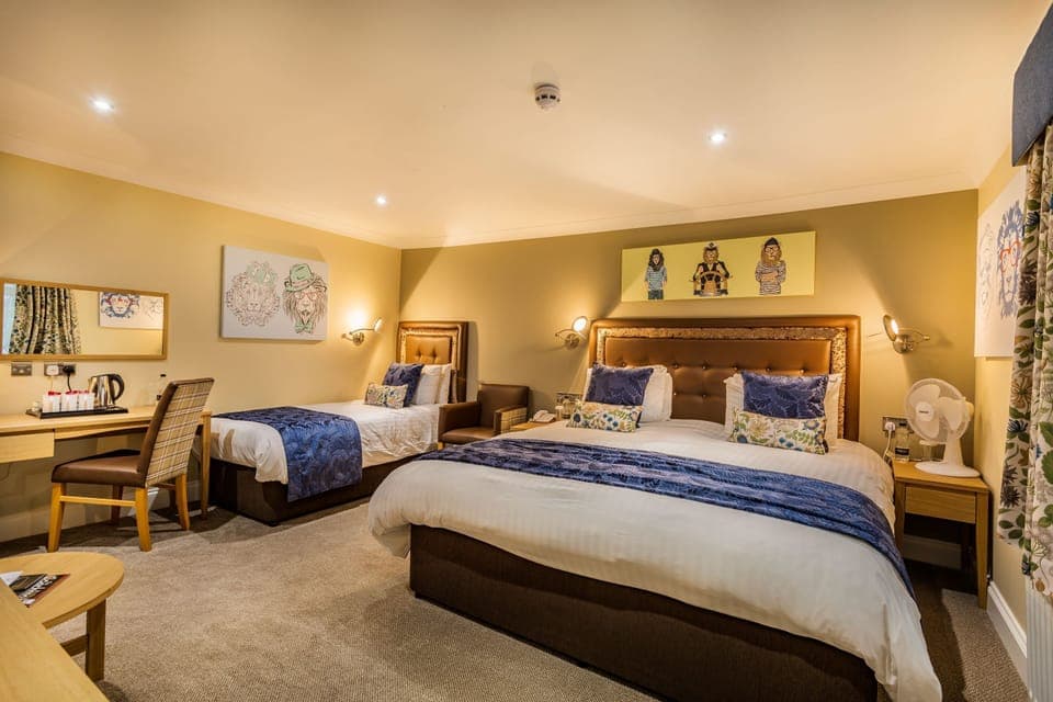 Superior Family Room  | Desk, blackout drapes, iron/ironing board, free WiFi