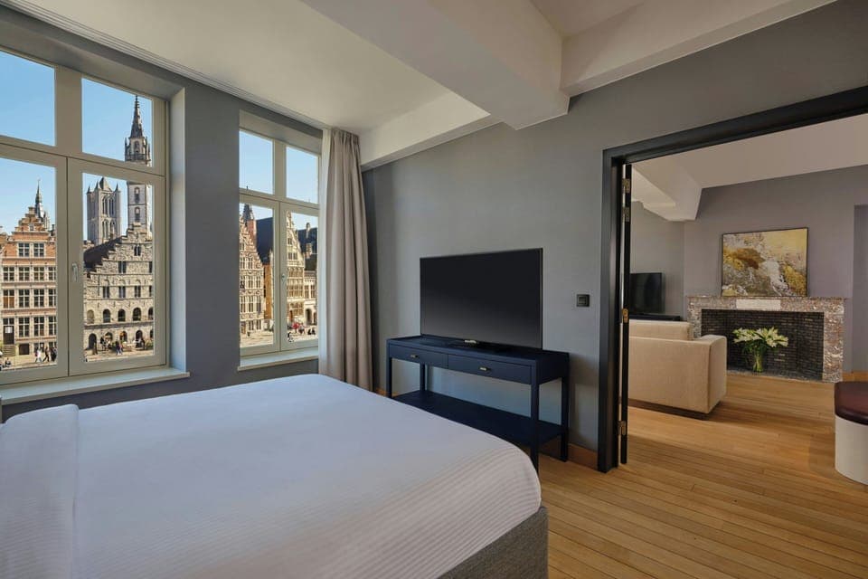 Presidential Suite, 1 King Bed with Sofa bed, River View | 1 bedroom, premium bedding, down comforters, memory foam beds