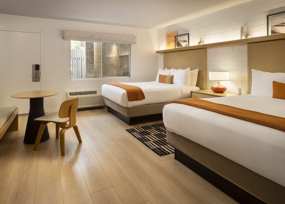 Room, 2 Queen Beds | Hypo-allergenic bedding, minibar, free WiFi, bed sheets