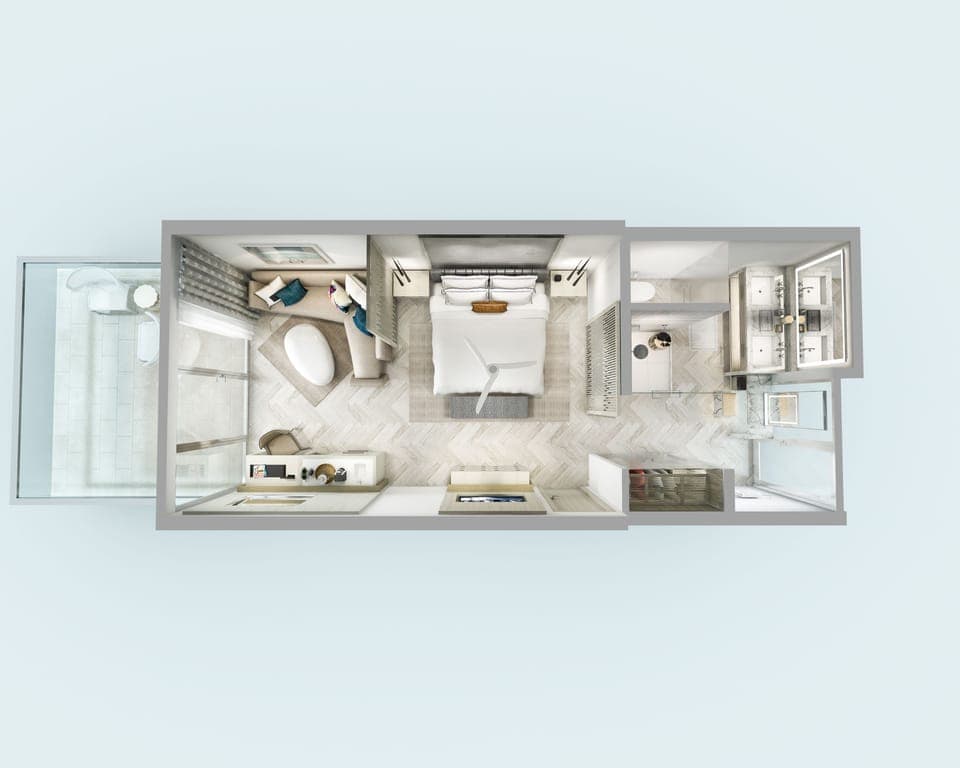 1 bedroom, premium bedding, pillowtop beds, minibar