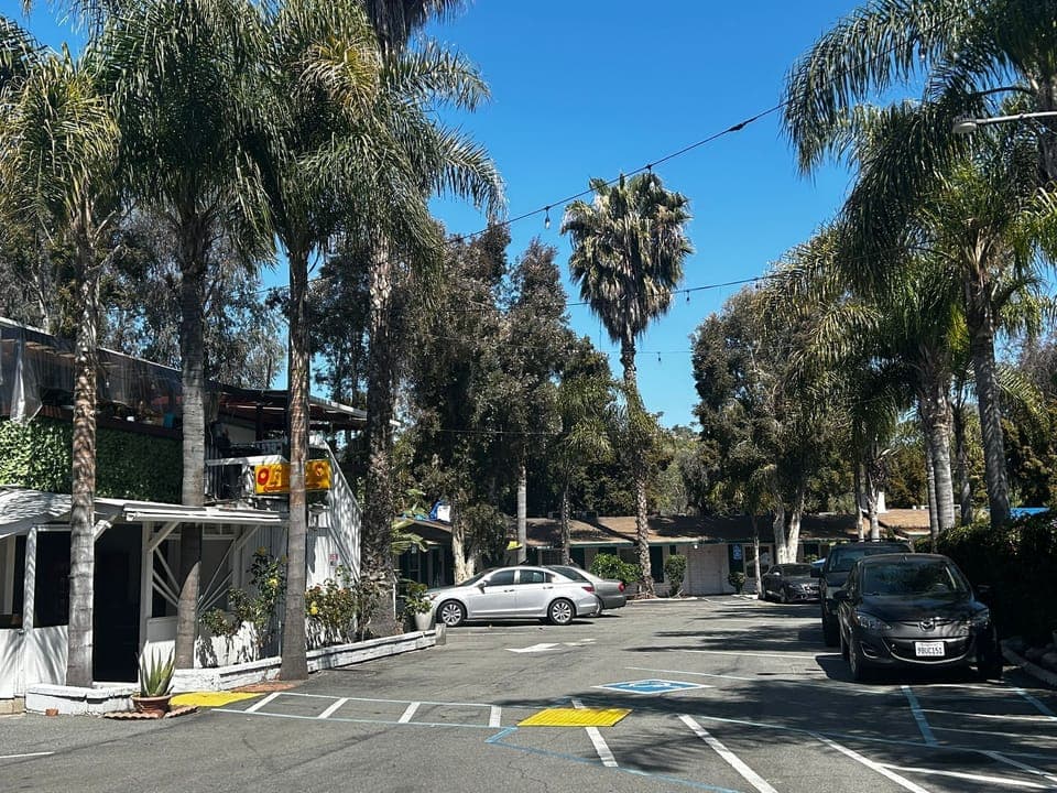 Outdoor banquet area