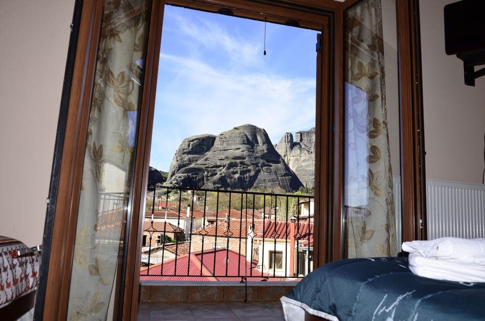 Quadruple Room (Meteora View) | Iron/ironing board, free WiFi