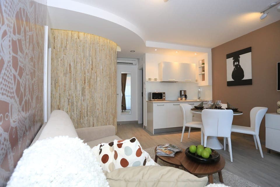 Apartment, 1 Bedroom, Balcony | Private kitchen | Fridge, espresso maker, coffee/tea maker
