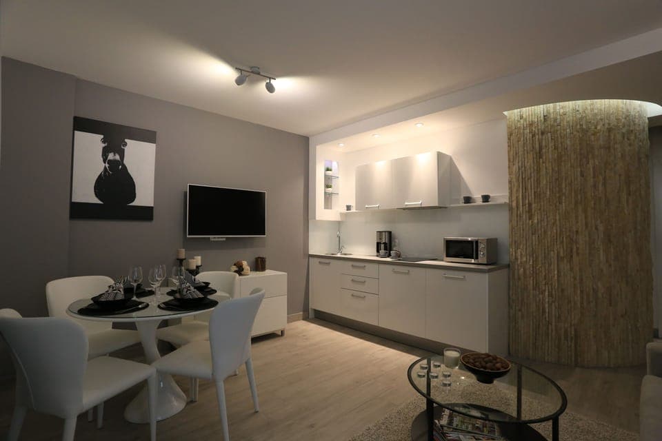 Apartment, 1 Bedroom | Private kitchen | Fridge, espresso maker, coffee/tea maker