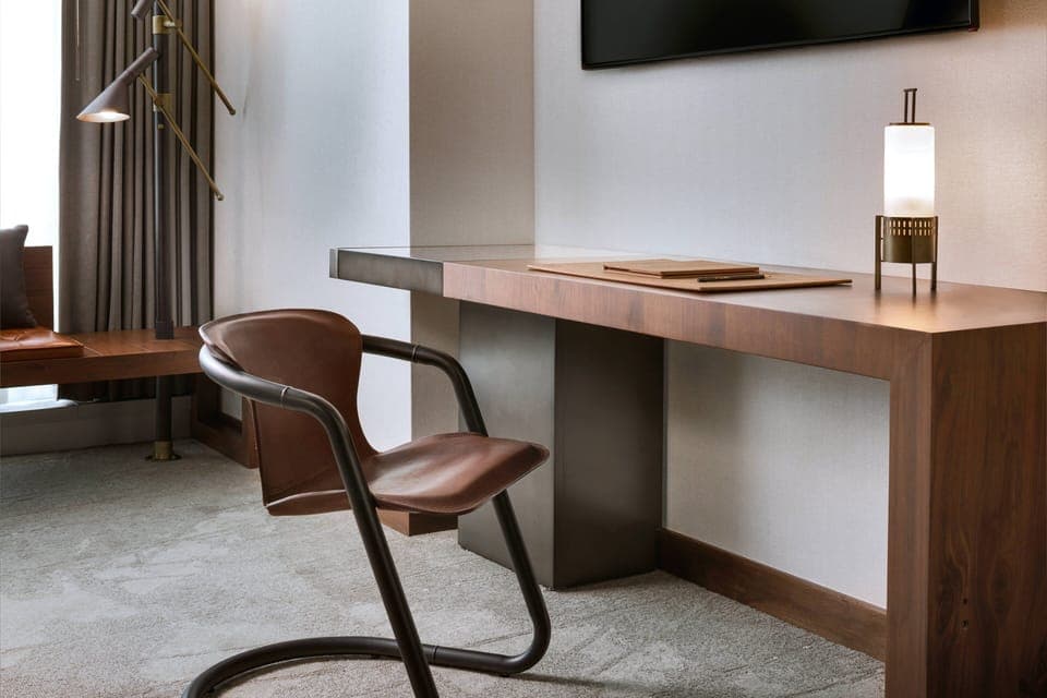 Hypo-allergenic bedding, in-room safe, desk, laptop workspace