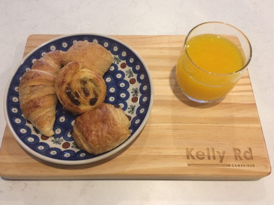 Daily continental breakfast (NZD 18 per person)