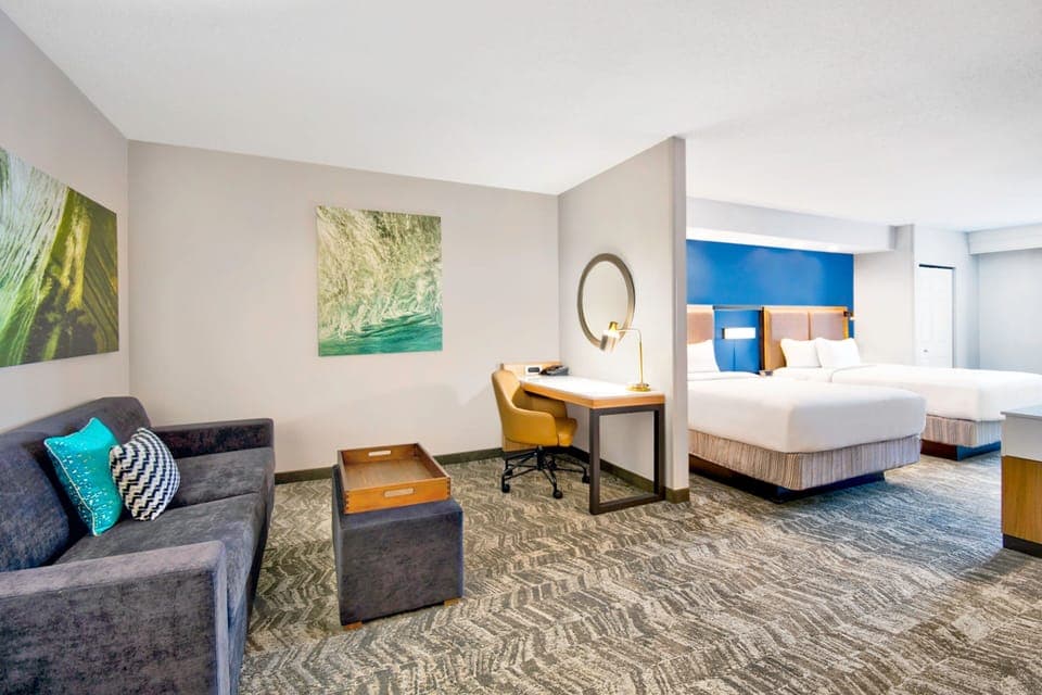 Suite, Multiple Beds | Down comforters, pillowtop beds, desk, laptop workspace