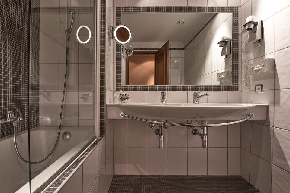 Free toiletries, hair dryer, bathrobes, slippers