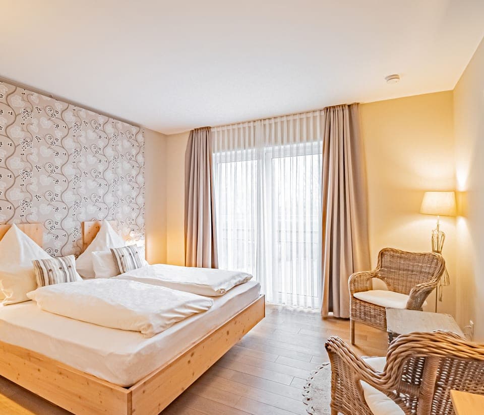 Comfort Double Room | Premium bedding, in-room safe, desk, iron/ironing board