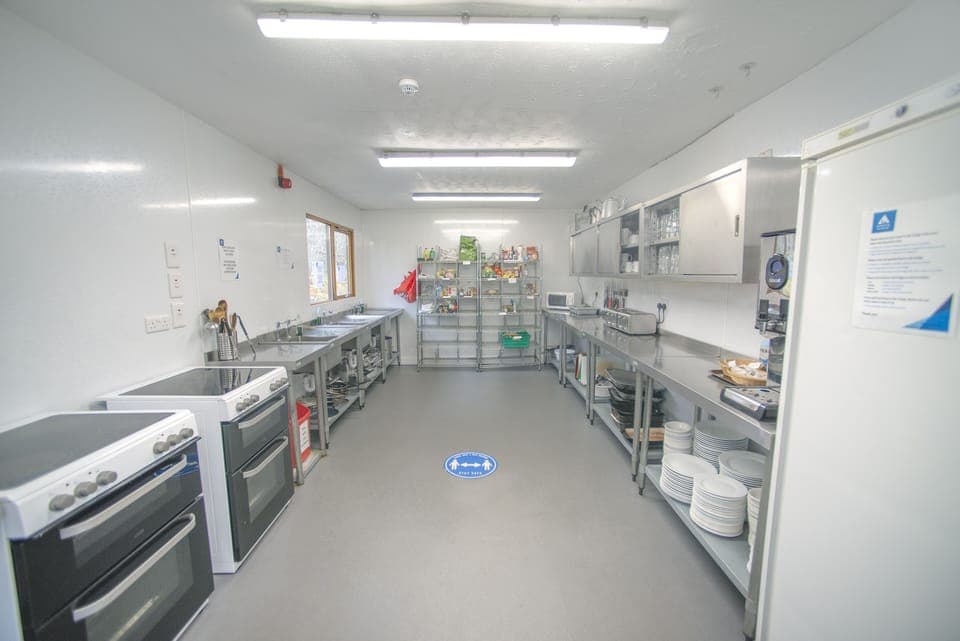 Shared fridge, microwave