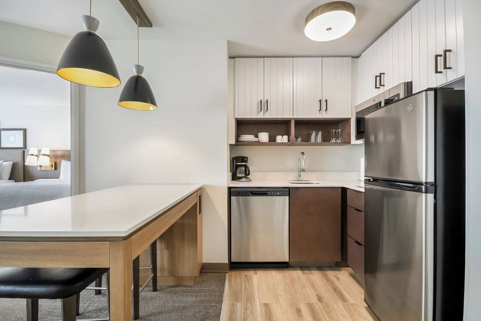 Suite, 1 Bedroom, Kitchen | In-room safe, desk, blackout drapes, iron/ironing board