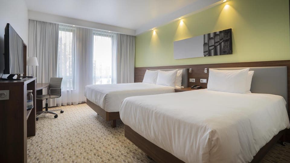 Room, Multiple Beds | In-room safe, desk, iron/ironing board, free WiFi