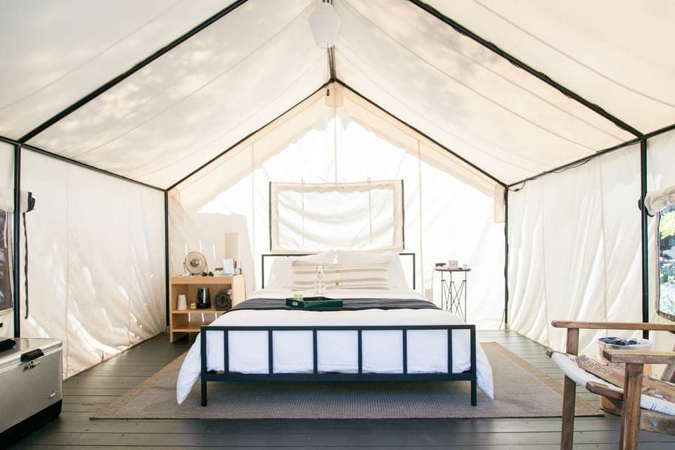 Room (Adventure Tent) | Premium bedding, memory foam beds, in-room safe, free WiFi