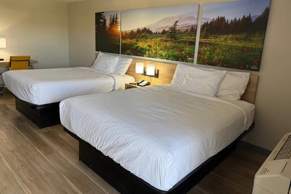 Premium bedding, individually furnished, desk, laptop workspace