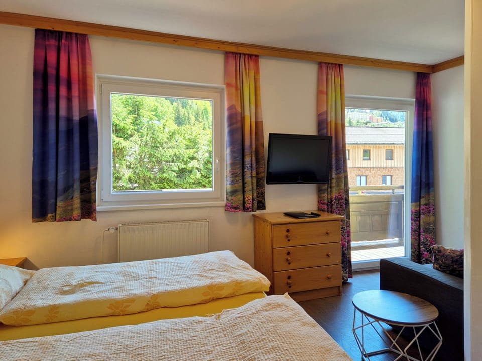 Double Room, Balcony, Mountain View | In-room safe, free WiFi, bed sheets