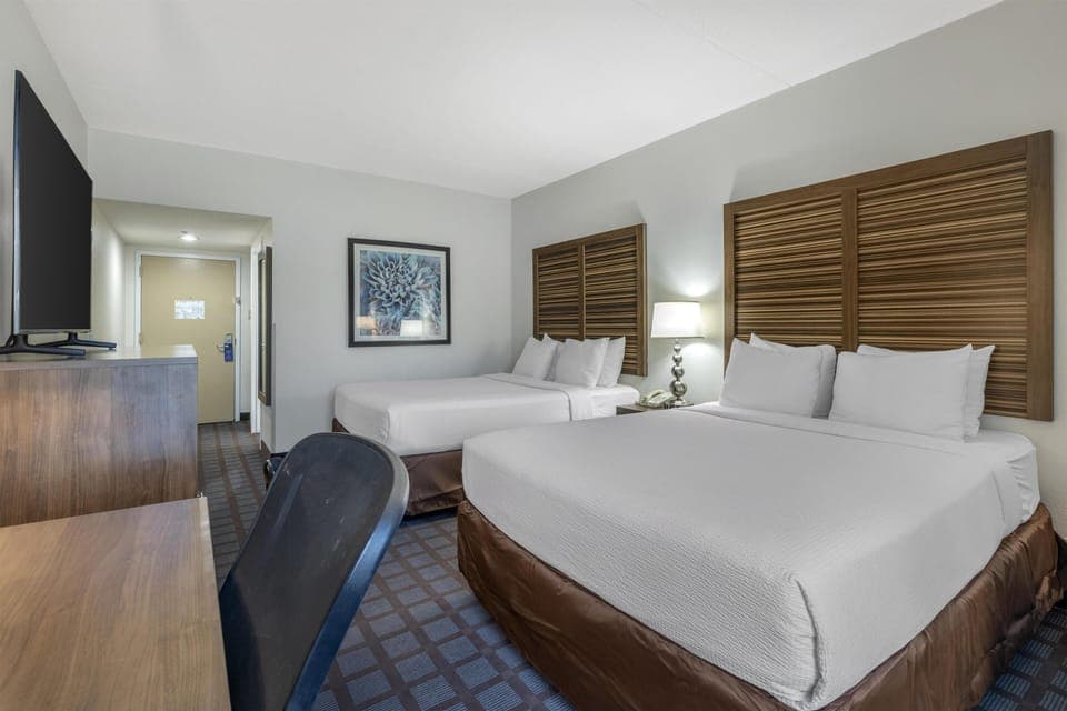 Standard Room, 2 Queen Beds, Non Smoking, Refrigerator & Microwave | Premium bedding, in-room safe, desk, blackout drapes