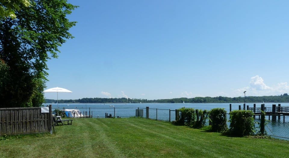 Sun loungers, beach umbrellas, beach towels, rowing