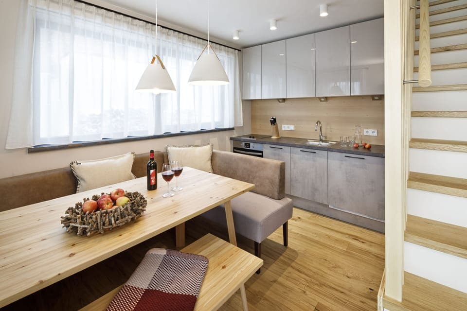 Exclusive Chalet, 2 Bedrooms | Private kitchen | Full-size fridge, oven, stovetop, coffee/tea maker