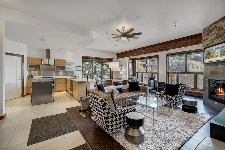 Condo, 2 Bedrooms | Living area | Flat-screen TV, fireplace, DVD player, MP3 dock