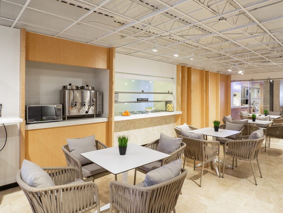 Daily buffet breakfast for a fee