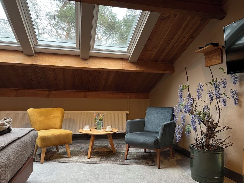 Minibar, desk, blackout drapes, iron/ironing board