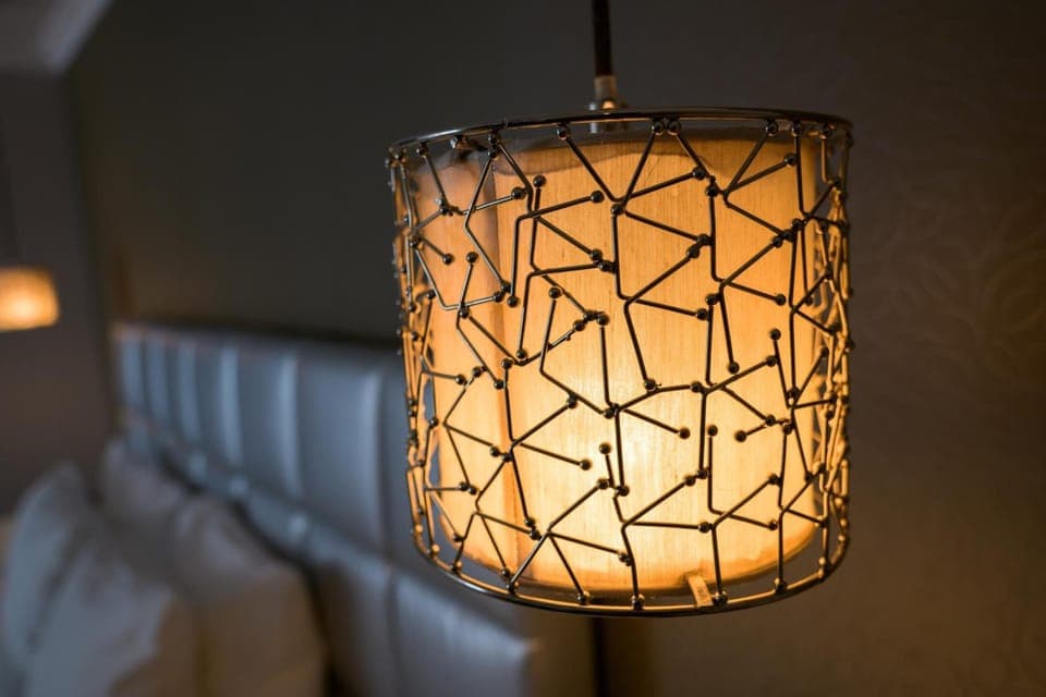 Premium bedding, pillowtop beds, desk, blackout drapes