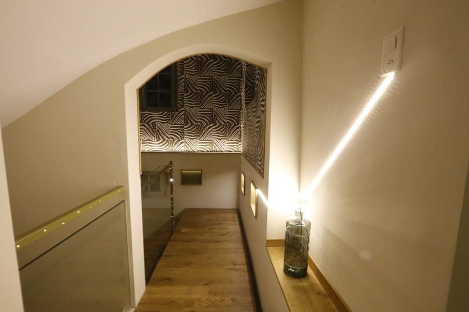 Luxury Villa, 4 Bedrooms, Mountain View | Living area | Flat-screen TV, fireplace