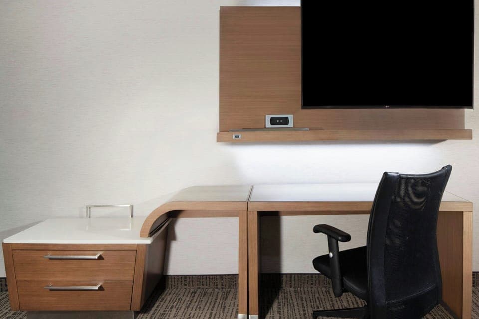 Desk, laptop workspace, soundproofing, iron/ironing board