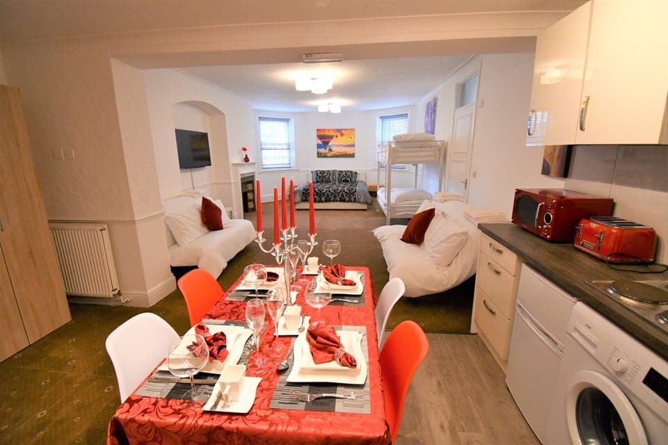 Family Studio | 1 bedroom, individually furnished, desk, laptop workspace