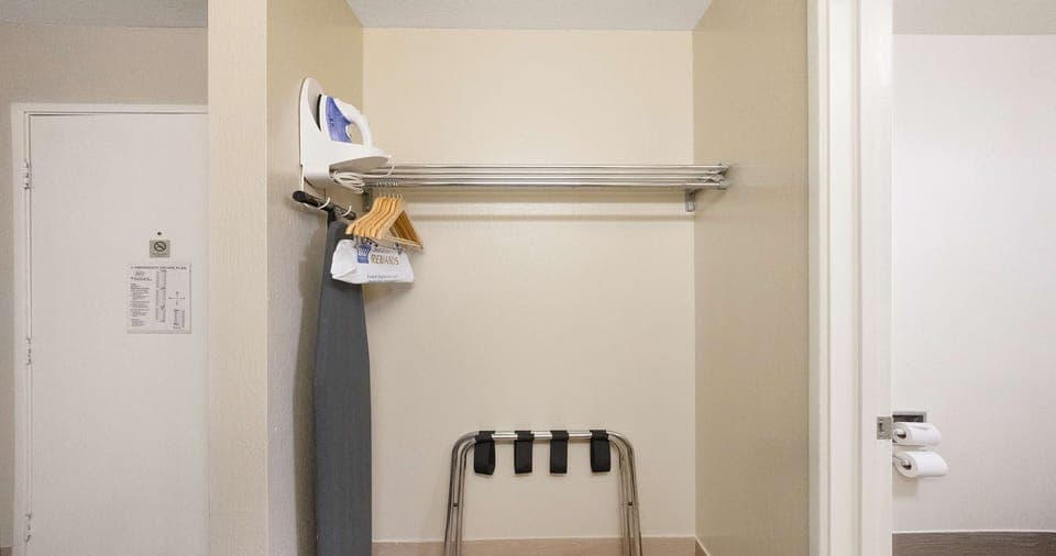 Blackout drapes, iron/ironing board, WiFi, bed sheets