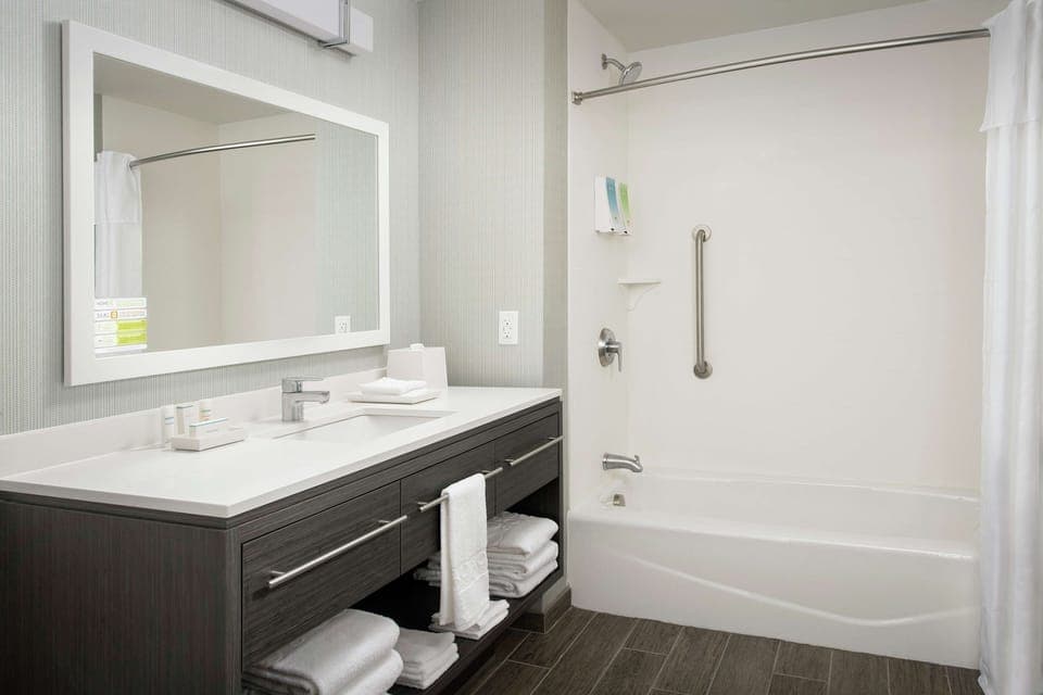 Free toiletries, hair dryer, towels