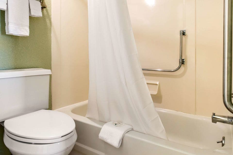 Free toiletries, hair dryer, towels