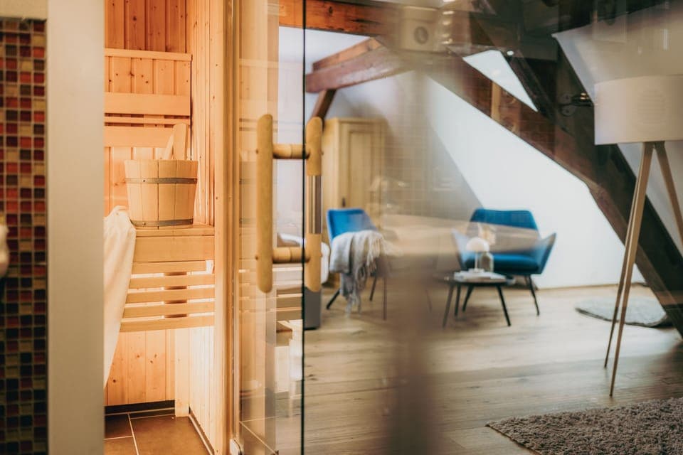 Suite, Sauna | In-room safe, desk, free WiFi, bed sheets