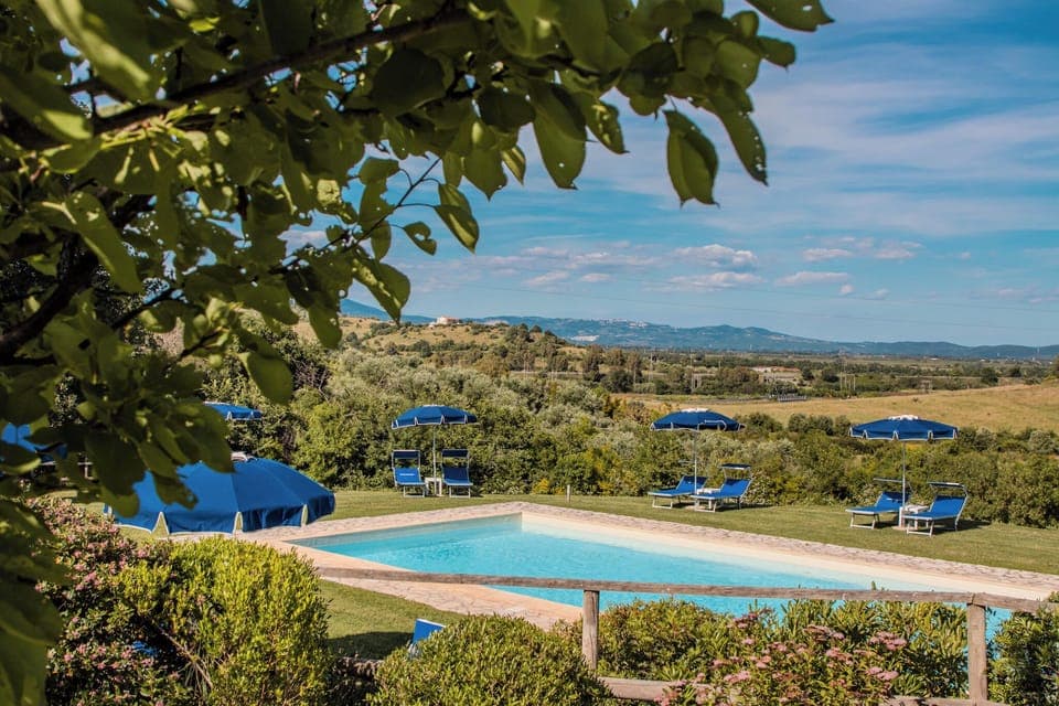 Outdoor pool, open 8:30 AM to 8 PM, sun loungers