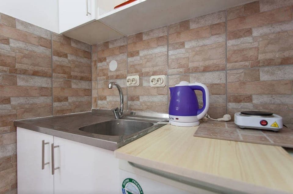 Apartment for 3 people | Private kitchenette | Fridge, coffee/tea maker, electric kettle