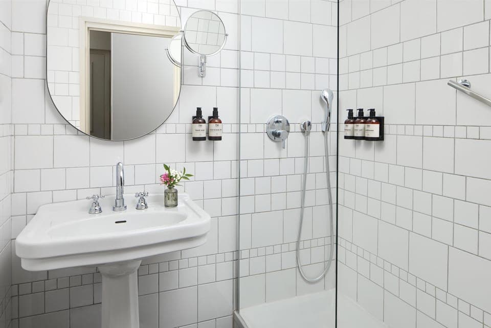 Free toiletries, hair dryer, towels, soap